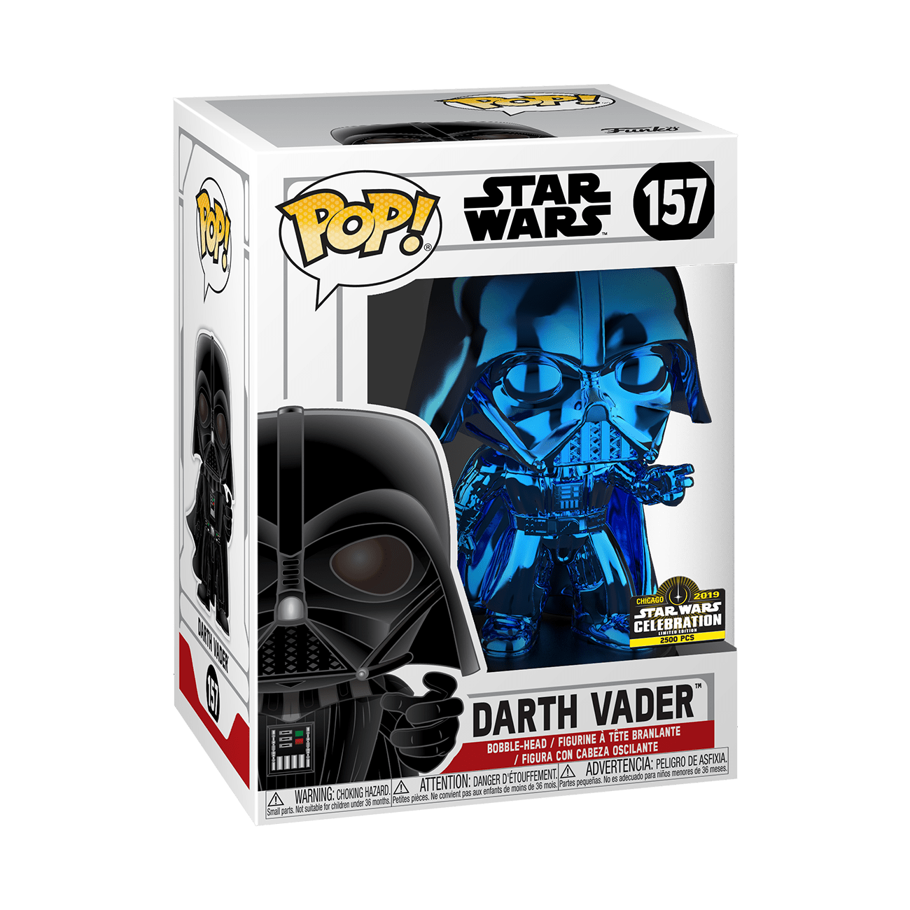 Star Wars - Darth Vader (Blue Chrome) Chicago 2019 Star Wars Celebration LE 2500 Pcs