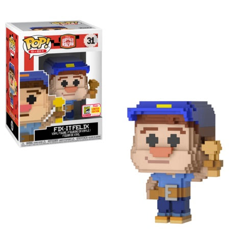 Wreck it Ralph - 8-Bit Felix POP! Vinyl 2018 Funko Store Sticker San Diego Summer Convention Exclusive - Ozzie Collectables