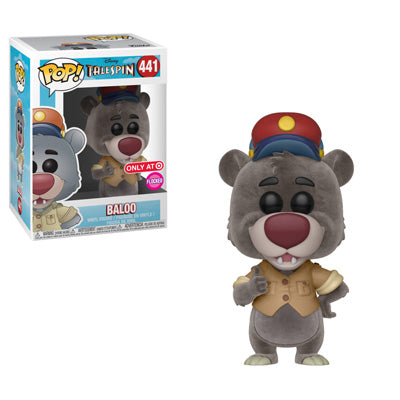 Baloo Flocked - Tale Spin Disney Target Stickered Exclusive Pop! Vinyl #441 - Ozzie Collectables