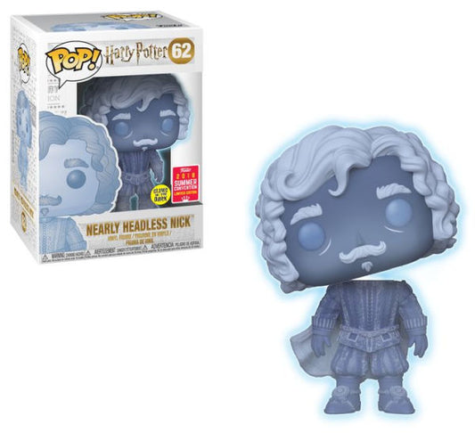 Nearly Headless Nick - Harry Potter Glow in the Dark POP! Vinyl 2018 San Diego Summer Convention Exclusive #62 - Ozzie Collectables