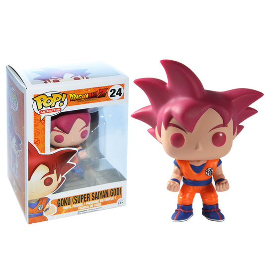 Goku Super Saiyan God (Red Hair) -  Dragon Ball Z Battle of God Animation Pop! Vinyl #24 - Ozzie Collectables