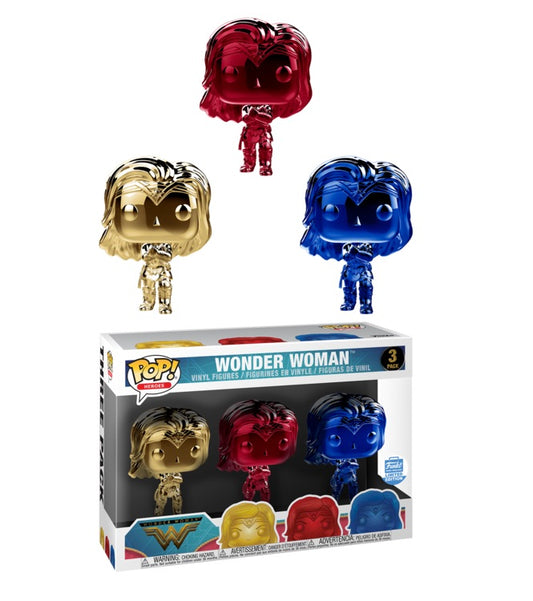 Wonder Woman 3 Pack POP! Vinyl 2018 Funko Store Exclusive - Ozzie Collectables