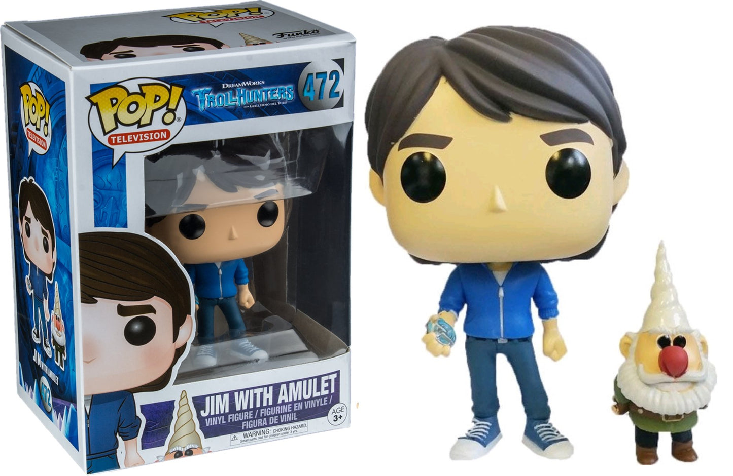 Trollhunters - Jim with Amulet US Exclusive Pop! Vinyl - Ozzie Collectables