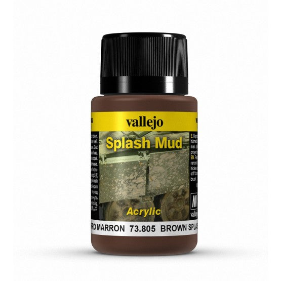 Vallejo Weathering Effects Brown Splash Mud 40 ml - Ozzie Collectables