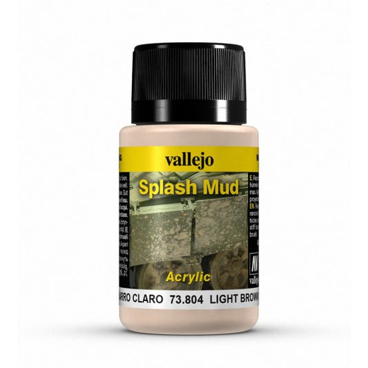 Vallejo Weathering Effects Light Brown Splash Mud 40 ml - Ozzie Collectables