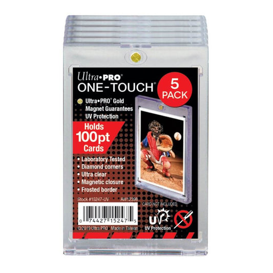 ULTRA PRO ONE TOUCH - 100PT -UV w/Magnetic Closure 5 PACK
