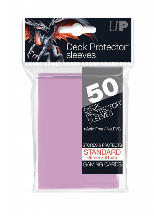 ULTRA PRO - DECK PROTECTOR STANDARD - 50ct Bright Pink
