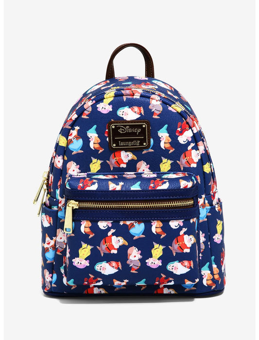 Disney - Snow White and the Seven Dwarfs Allover Print Mini Backpack