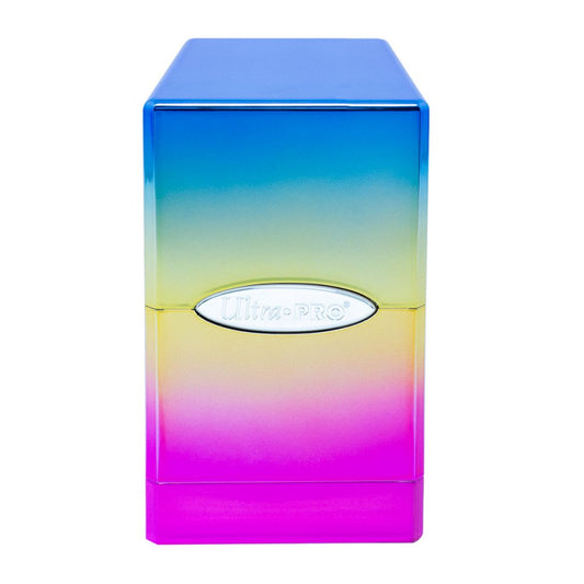 ULTRA PRO Deck Box Satin Tower Hi-Gloss - Rainbow - Ozzie Collectables