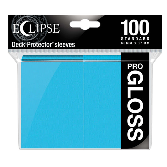 Eclipse Gloss Standard Sleeves 100 pack Sky Blue