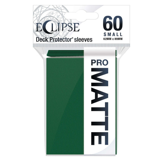 Eclipse Matte Small Sleeves 60 pack Forest Green
