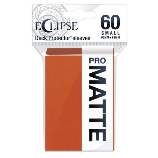 Eclipse Matte Small Sleeves 60 pack Pumpkin Orange