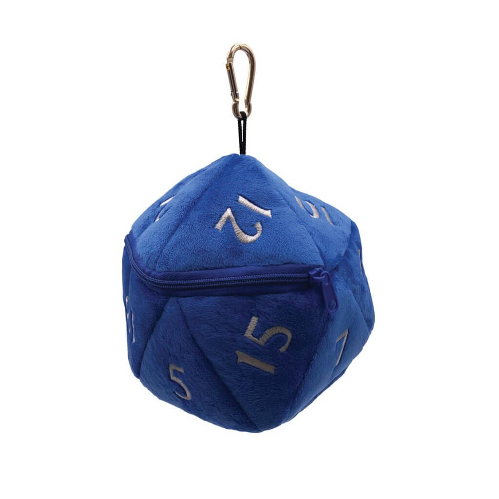 ULTRA PRO Gaming Accessories - D20 Plush Dice Bag- Blue