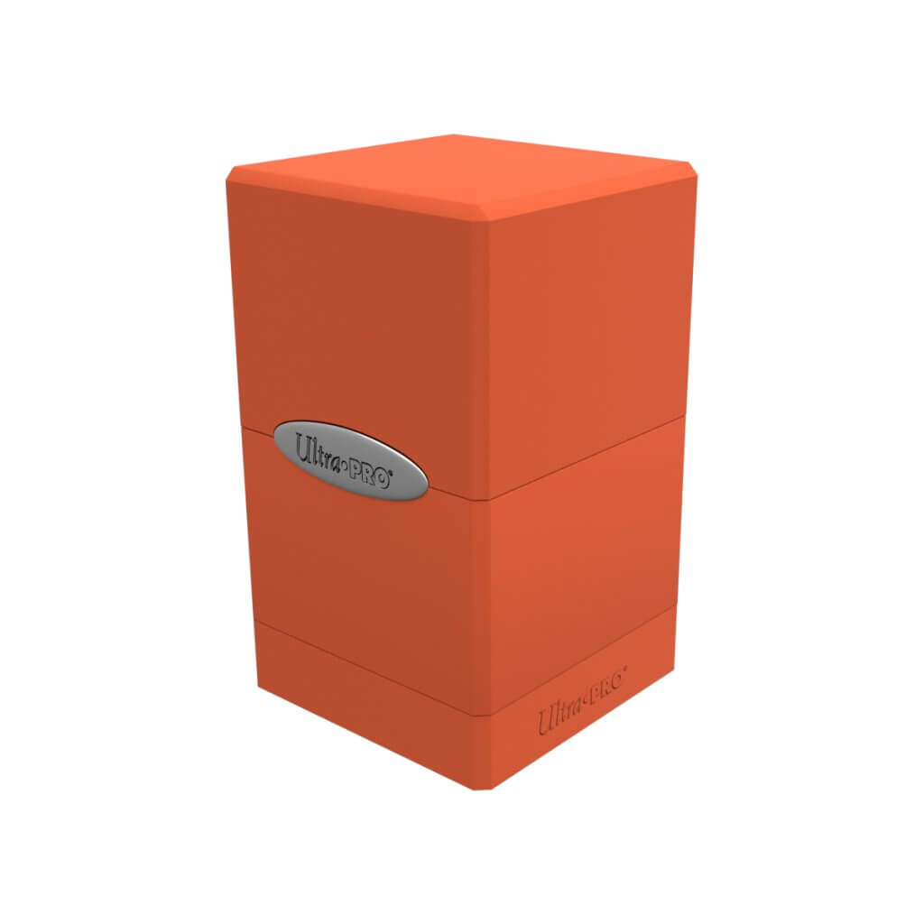 ULTRA PRO Pumpkin Orange Satin Tower Deck Box