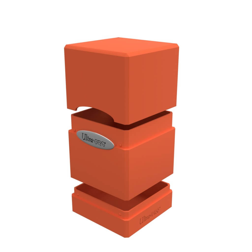 ULTRA PRO Pumpkin Orange Satin Tower Deck Box
