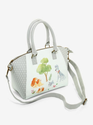 Loungefly Disney Lady And The Tramp Watercolor Satchel Bag