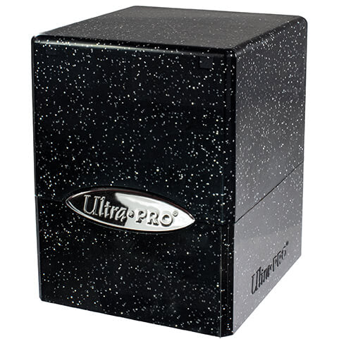 ULTRA PRO DECK BOX SATIN TOWER Glitter- Black