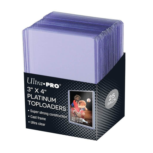 ULTRA PRO Toploader - 3" X 4" Ultra Clear Platinum 25ct