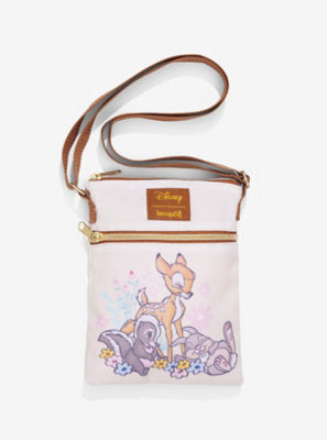 Loungefly Disney Bambi Friends & Flowers Passport Crossbody Bag