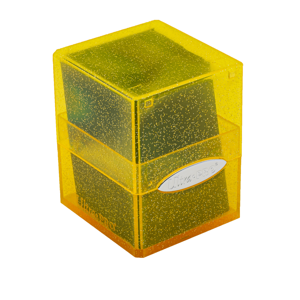 ULTRA PRO Deck Box Satin Cube Glitter - Yellow