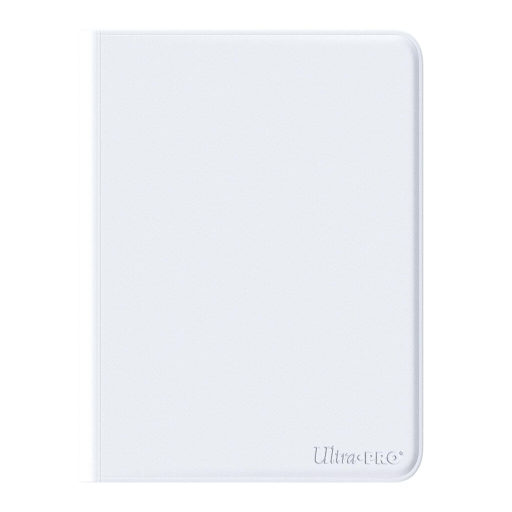 ULTRA PRO Binder - Vivid 4-Pocket Zippered PRO-Binder: White