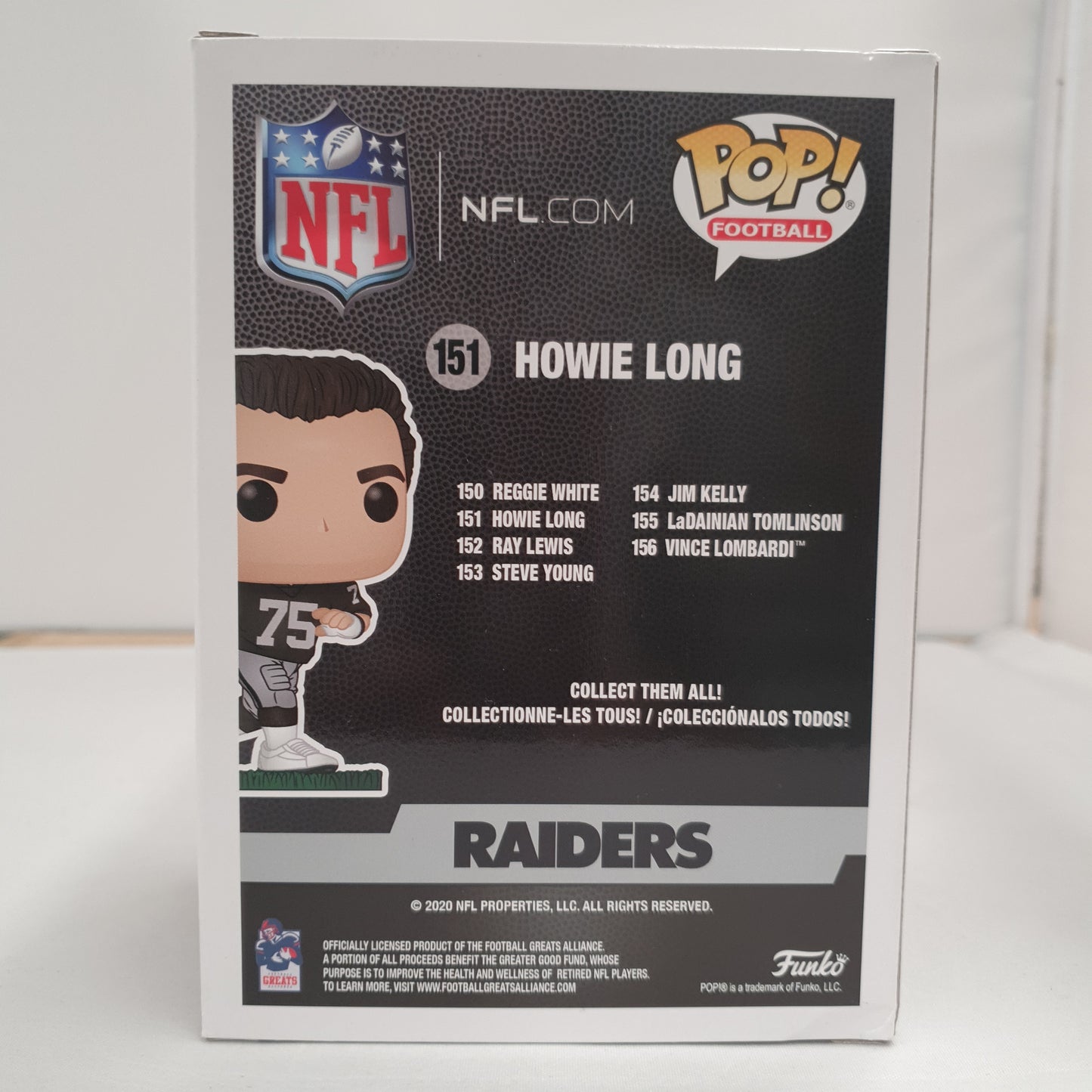 NFL Raiders - Howie Long #151 Signed Pop! Vinyl