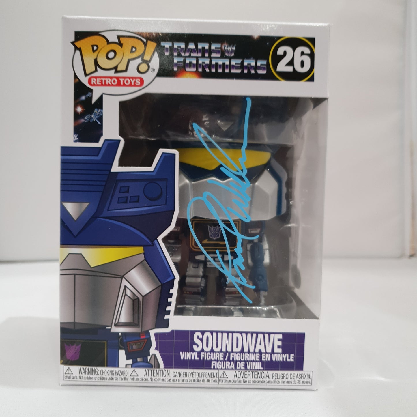 Transformers Soundwave #26 Signed Pop! Vinyl SIGFUN50969