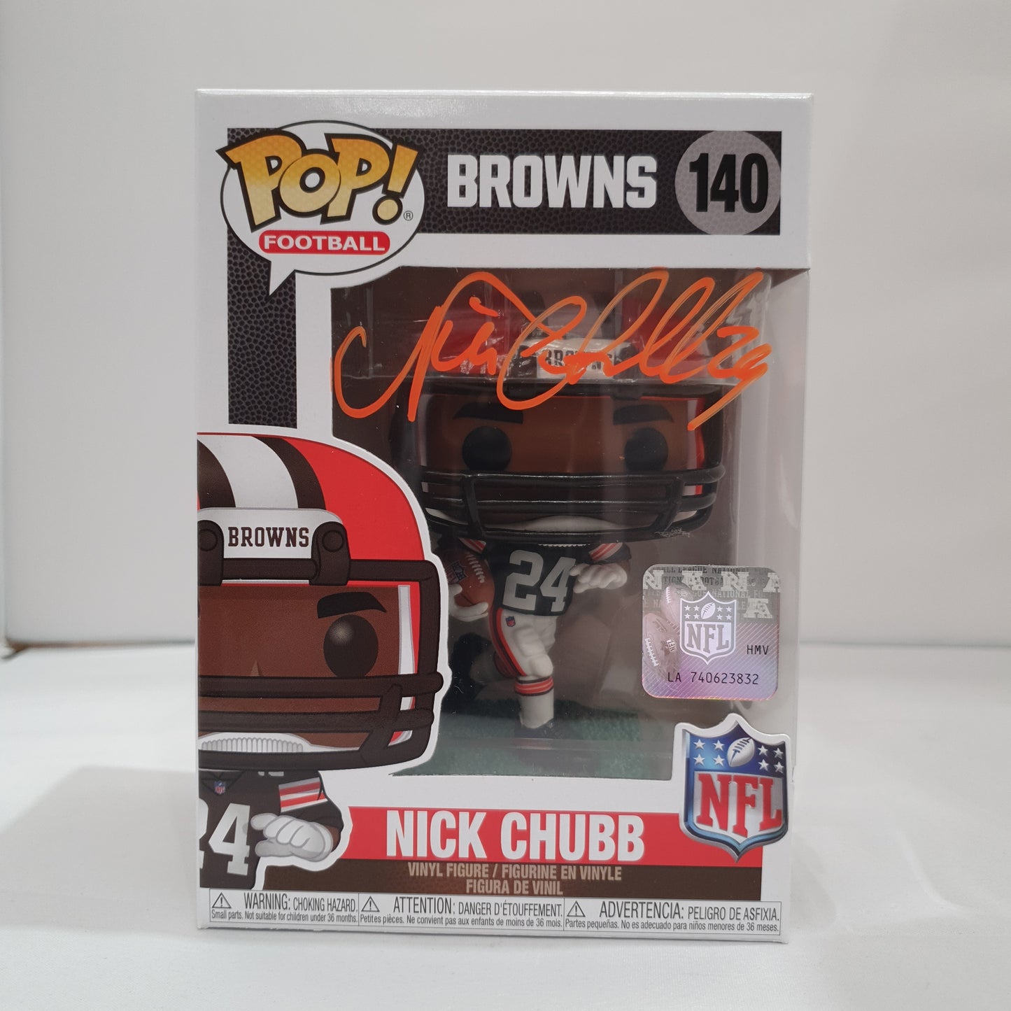 NFL Browns - Nick Chubb #140 Signed Pop! Vinyl