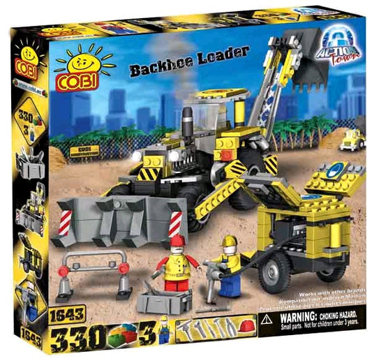 Action Town - 330 Piece Construction Backhoe Loader Construction Set - Ozzie Collectables