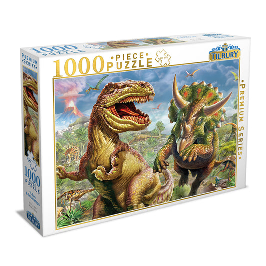 Tilbury T-Rex & Triceratops Puzzle 1000pc