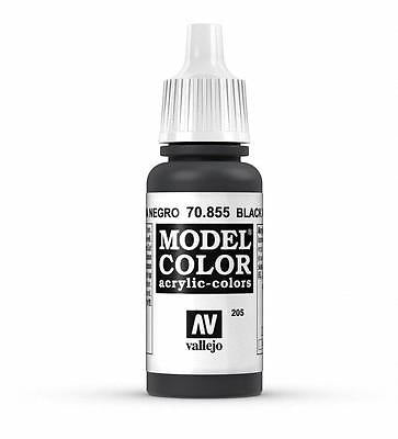 Vallejo Model Colour Black Glaze 17 ml - Ozzie Collectables