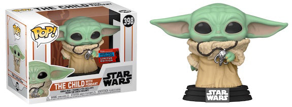 Star Wars: The Mandalorian - The Child w/Pendant NYCC 2020 US Exclusive Pop! Vinyl  #398