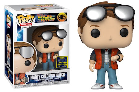 Back to the Future - Marty McFly (checking watch) SDCC 2020 Exclusive Pop! Vinyl - Ozzie Collectables