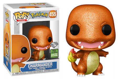 Pokemon - Charmander Diamond Glitter 2021 Spring Convention Exclusive Pop! Vinyl #455