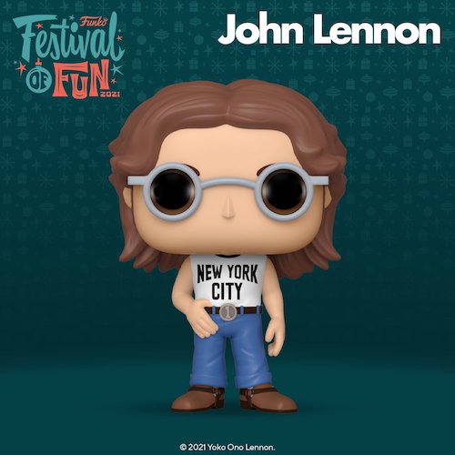 John Lennon - John Lennon in NYCC T-Shirt Festival of Fun Fall Convention 2021 Exclusive Pop! Vinyl