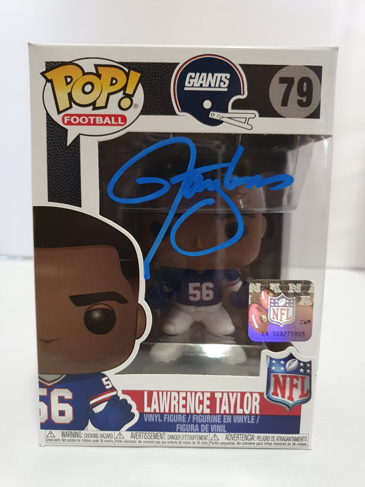 Sports NFL Legends - Lawrence Taylor #79 Signed Pop! Vinyl