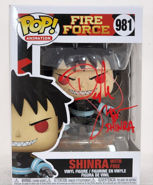 Fire Force -  Shinra Kusakabe Signed POP! Vinyl