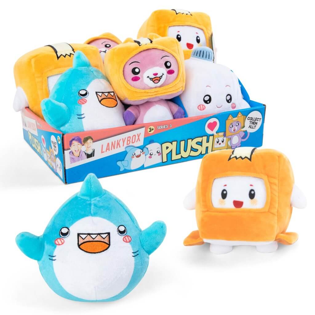 LANKYBOX Plush 8 inch Foxy, Boxy, Sharky & Milky