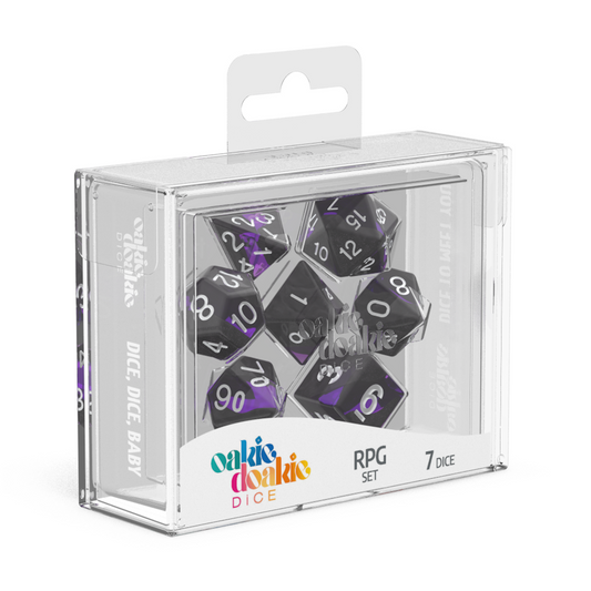 Oakie Doakie Dice RPG Set Enclave - Amethyst (7) - Ozzie Collectables