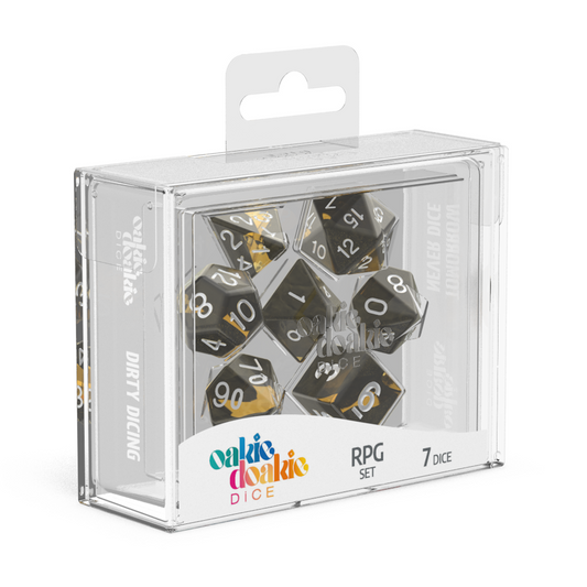Oakie Doakie Dice RPG Set Enclave - Amber (7) - Ozzie Collectables