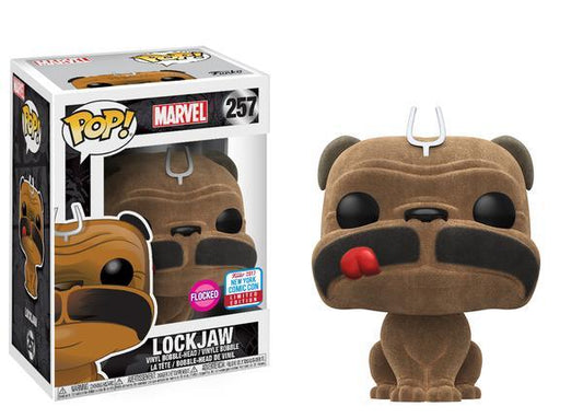 Inhumans - Lockjaw Flocked NYCC 2017 US Exclusive Pop! Vinyl - Ozzie Collectables