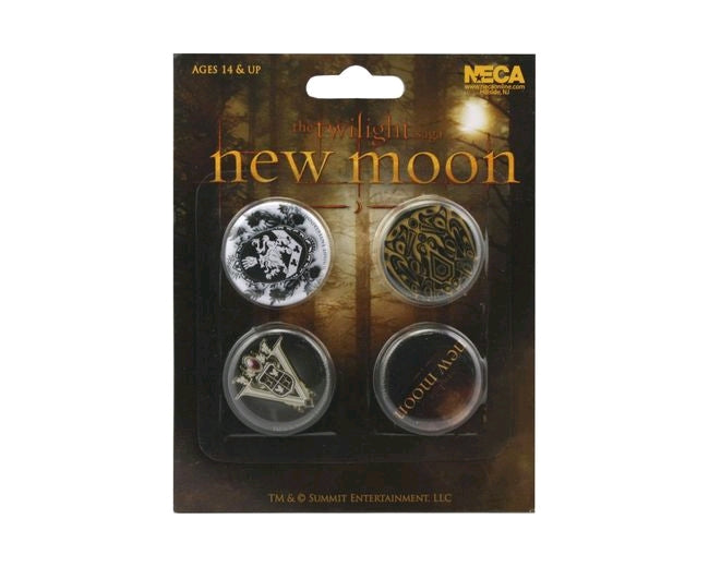 The Twilight Saga: New Moon - Pin Set Of 4 Crests - Ozzie Collectables