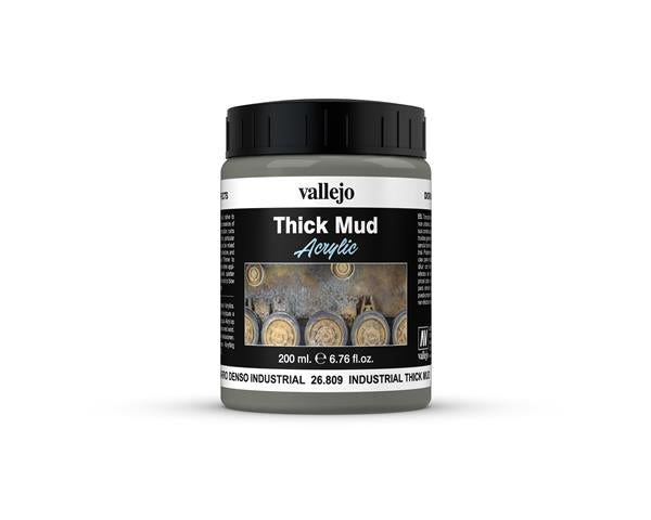 Vallejo Diorama Effects Industrial Thick Mud 200ml - Ozzie Collectables