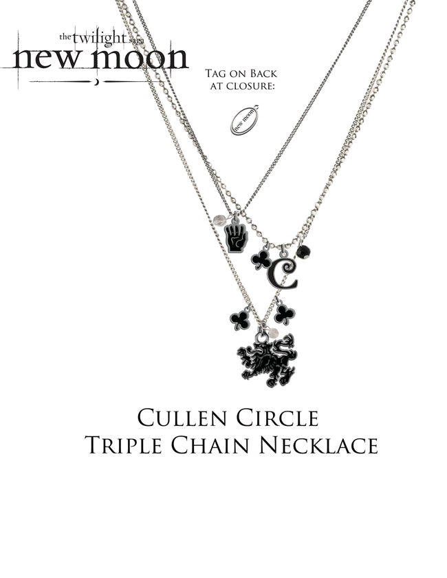 The Twilight Saga: New Moon - Jewellery Necklace Trip Chn Cullen Circ - Ozzie Collectables