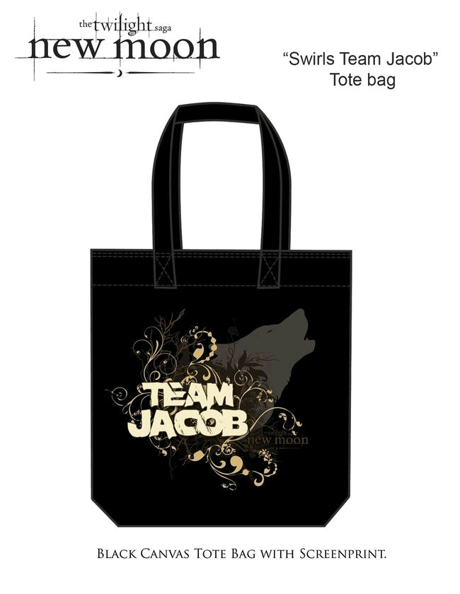 The Twilight Saga: New Moon - Bag Tote Team Jacob Swirls - Ozzie Collectables