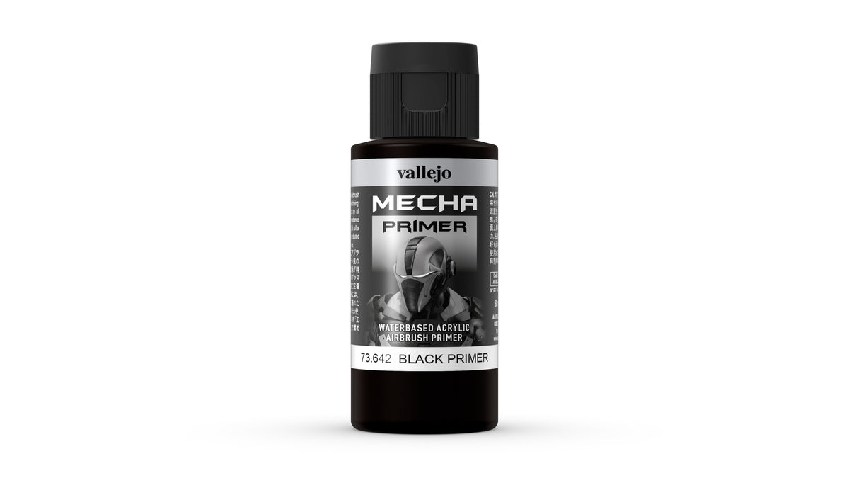 Vallejo Mecha Colour Black Primer 60ml - Ozzie Collectables