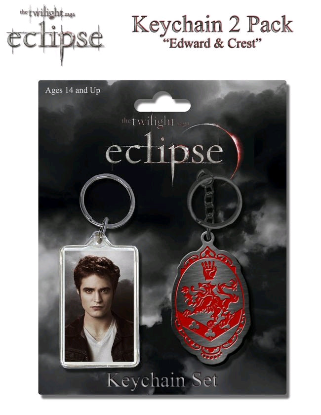 The Twilight Saga: Eclipse - Keychain 2-Pack Edward & Crest - Ozzie Collectables