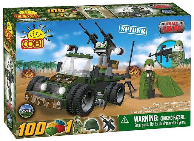 Small Army - 100 Piece Vehicle Spider - Ozzie Collectables