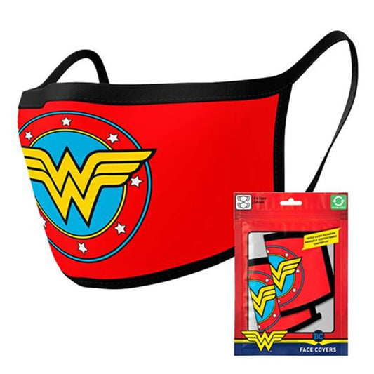 DC Comics Wonder Woman Logo Mask 2pack Facemask Pyr