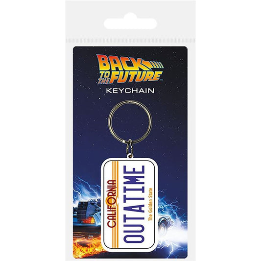 Back To The Future - License Plate Rubber Keychain